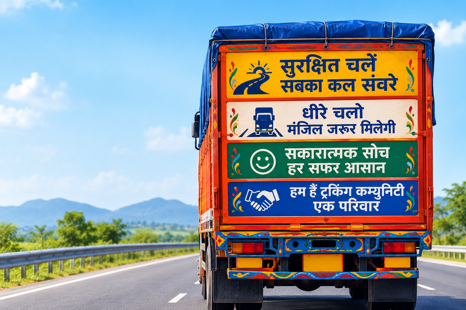 Meaningful truck slogans and road safety